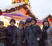 Kalėdų miestelis Katedros aik&scaron;tėje.