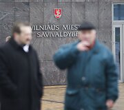 &bdquo;Vilniaus vie&scaron;ojo transporto&ldquo; darbuotojų mitingas.