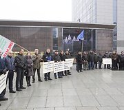 &bdquo;Vilniaus vie&scaron;ojo transporto&ldquo; darbuotojų mitingas.
