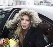Rūtos Meilutytės sutikimas Vilniaus oro uoste.