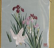 Meistrės i&scaron; Japonijos lietuviams pristato tradicinio meno kūrinius.