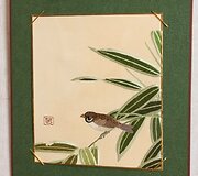 Meistrės i&scaron; Japonijos lietuviams pristato tradicinio meno kūrinius.