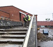 Laiptai &Scaron;e&scaron;kinėje jau ne vienerius metus kėlė grėsmę.