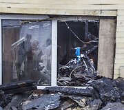 Vilniuje, Kalvarijų gatvėje, gyvenusios Rožės namus sausio 14-ąją prarijo gaisras.