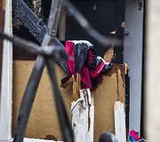 Vilniuje, Kalvarijų gatvėje, gyvenusios Rožės namus sausio 14-ąją prarijo gaisras.