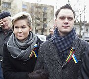 Prie Rusijos ambasados mitingas prie&scaron; Rusijos agresiją.