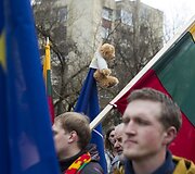 Prie Rusijos ambasados mitingas prie&scaron; Rusijos agresiją.