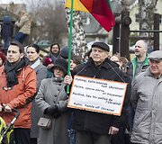 Prie Rusijos ambasados mitingas prie&scaron; Rusijos agresiją.