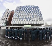 Naujasis policijos pastatas &scaron;alia Pilaitės pr.