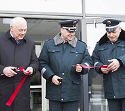 Naujasis policijos pastatas &scaron;alia Pilaitės pr.