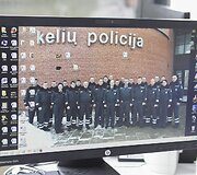 Naujasis policijos pastatas &scaron;alia Pilaitės pr.