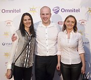 Algirdas Rama&scaron;ka su žmona Vita ir Kristina Rutkauskienė