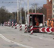 Tvarkomas viadukas Karolini&scaron;kėse.