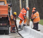 Tvarkomas viadukas Karolini&scaron;kėse.
