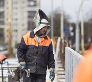 Tvarkomas viadukas Karolini&scaron;kėse.