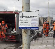 Tvarkomas viadukas Karolini&scaron;kėse.
