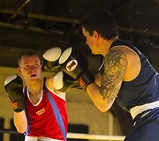 Kovoja Žydrūnas Juodis ir Remigijus Vaitkevičius