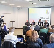 Spaudos konferencija.