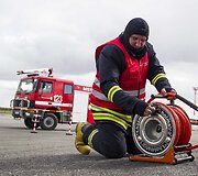 Vilniaus oro uoste atidaryta Prie&scaron;gaisrinė gelbėjimo stotis.