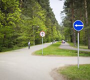 Vingiuojant sostinės dviračių takais...