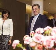 Algirdas Butkevičius su žmona Janina