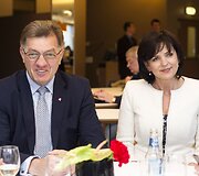 Algirdas Butkevičius su žmona Janina