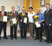 Apdovanojimų akimirka