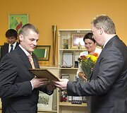 Apdovanojimų akimirka