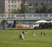 Gegužės kar&scaron;tis Vilniaus gatvėse