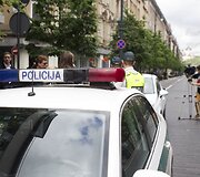 Prevencinio pobūdžio akcija Gedimino prospekte.