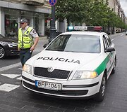 Prevencinio pobūdžio akcija Gedimino prospekte.