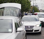 Prevencinio pobūdžio akcija Gedimino prospekte.