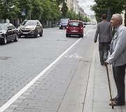 Prevencinio pobūdžio akcija Gedimino prospekte.
