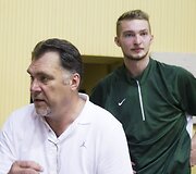Arvydas Sabonis ir Domantas Sabonis