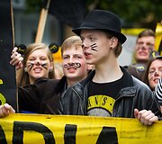 Vilniaus Universiteto (VU) studentai griausmingai paminėjo mokslo metų pradžią.