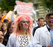 Vilniaus Universiteto (VU) studentai griausmingai paminėjo mokslo metų pradžią.