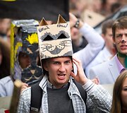 Vilniaus Universiteto (VU) studentai griausmingai paminėjo mokslo metų pradžią.