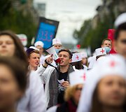 Vilniaus Universiteto (VU) studentai griausmingai paminėjo mokslo metų pradžią.