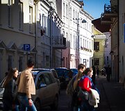 Saulės nutviekstas Vilnius ir vilniečiai.