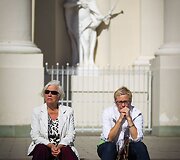 Saulės nutviekstas Vilnius ir vilniečiai.