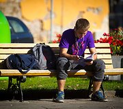 Saulės nutviekstas Vilnius ir vilniečiai.