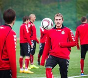 Lietuvos futbolo rinktinės treniruotė prie&scaron; varžybas su Estijos rinktine.