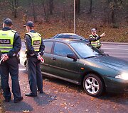 Vilniaus policija gaudė A juostą užimančius automobilių vairuotojus