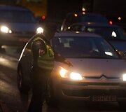 Vilniaus policija gaudė A juostą užimančius automobilių vairuotojus