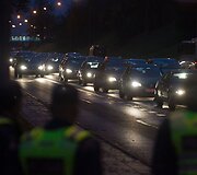 Vilniaus policija gaudė A juostą užimančius automobilių vairuotojus