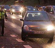 Vilniaus policija gaudė A juostą užimančius automobilių vairuotojus