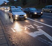 Vilniaus policija gaudė A juostą užimančius automobilių vairuotojus