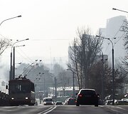 Vilnius paniręs į melsvą rūką