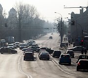 Vilnius paniręs į melsvą rūką