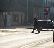 Vilnius paniręs į melsvą rūką